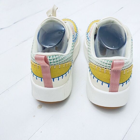 Nicole Miller  Mixed Media Platform NY Shoes Sneaker Women's  Size 8 Pastel New - Picture 5 of 10